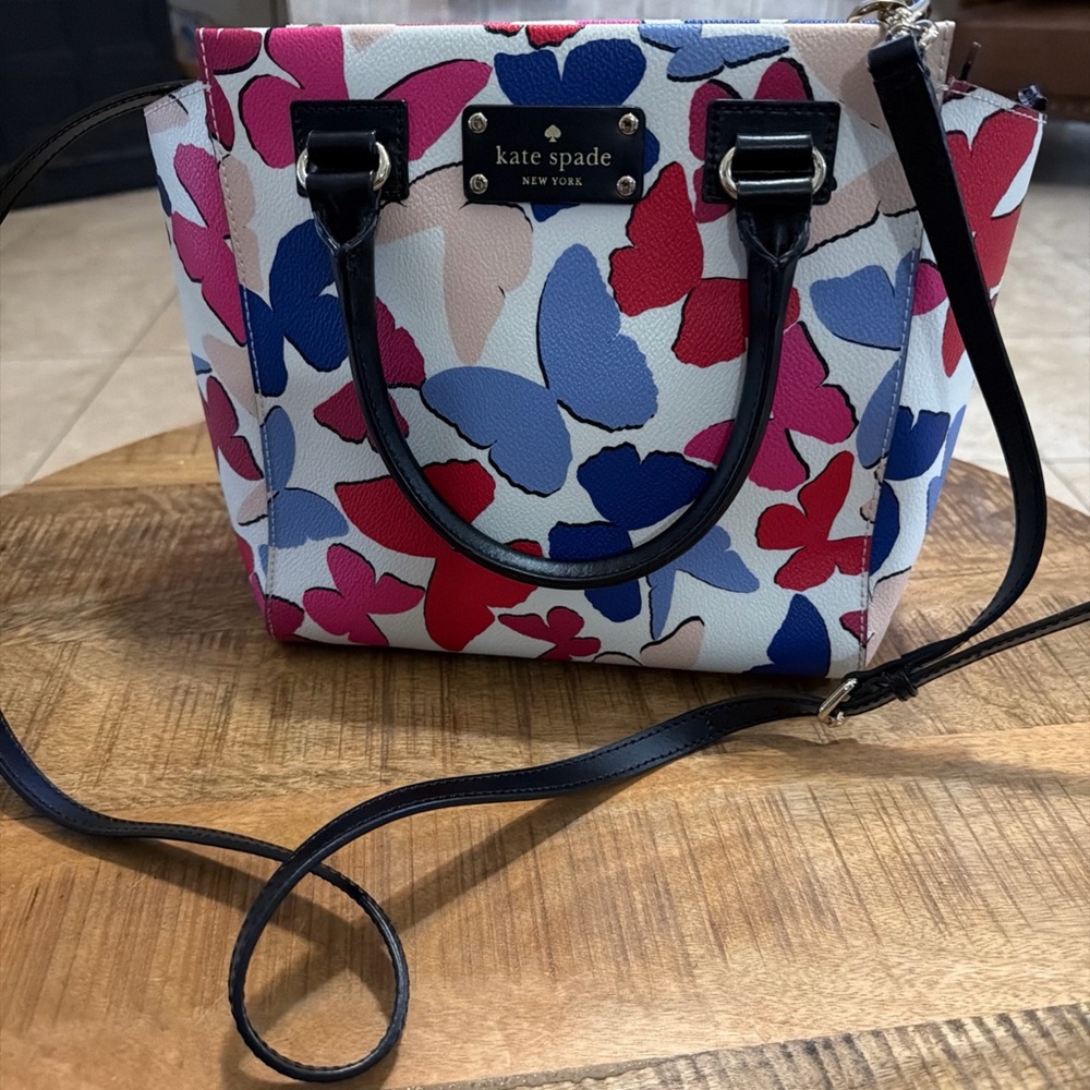 Kate Spade Camryn Butterfly Shoulder Bag NWOT 14” Spring Summer Purse - Picture 2 of 14